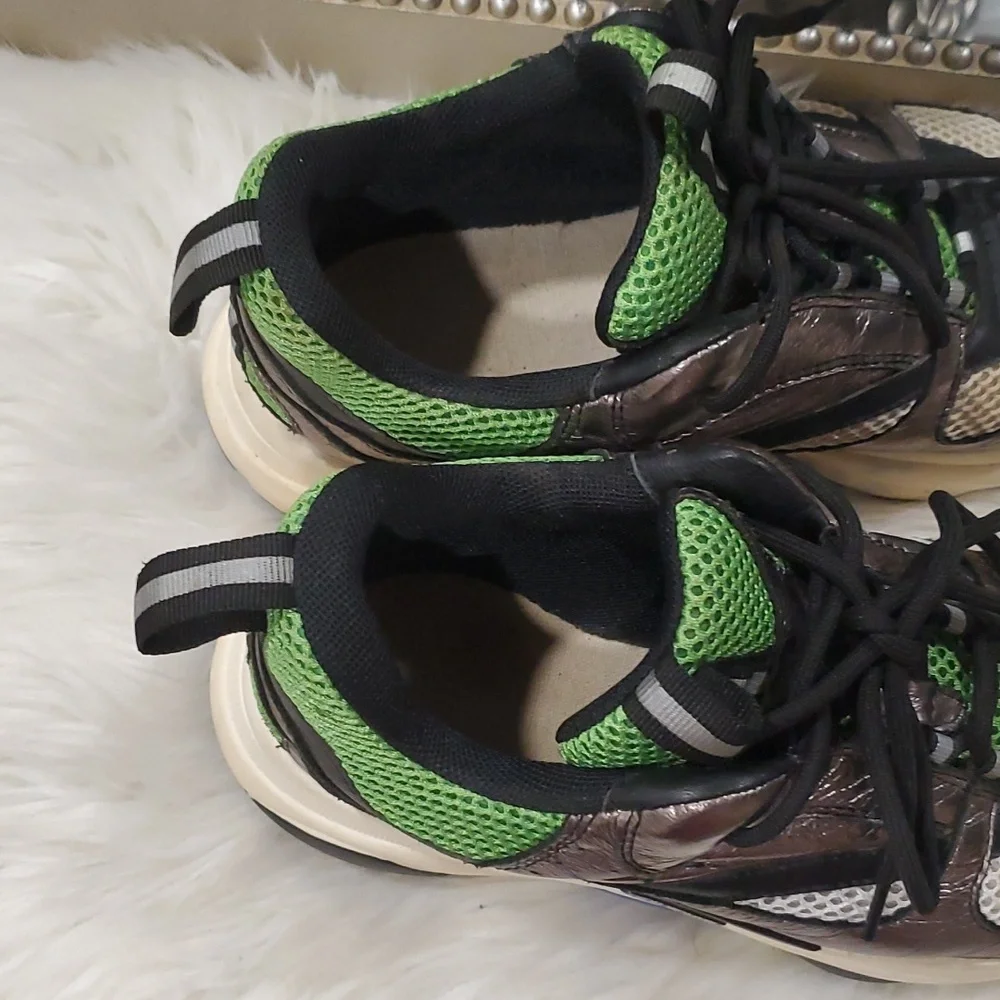 Dior homme green silver sneakers size 38 us 8 - Picture 15 of 17